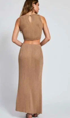 Fashion - Alexia Skirt - Gold Shimmer Long Skirts