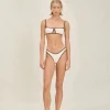 Fashion - Anya Top - Cream Sequin Bikini
