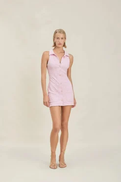 Hot - Collins Dress - Pink Swirl Coverups