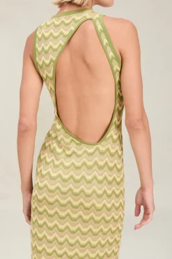 Clearance - Dalia Dress - Pistachio Coverups