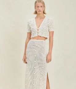 Discount - Hada Top - Off-White Coverups