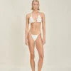 Outlet - Lilah Top - Off-White Texture Bikini