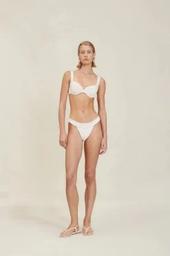 Discount - Pia Bottom - White Tweed Bikini