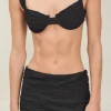 Sale - Pikka Skirt - Black Crinkle Coverups
