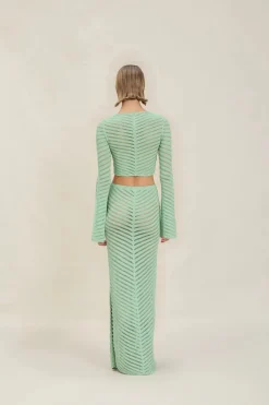 Clearance - Raya Top - Seafoam Crop Tops