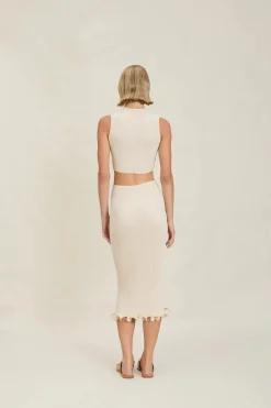 New - Shelli Top - Natural Crop Tops