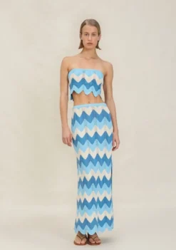 Outlet - Somi Top - Aqua Crop Tops