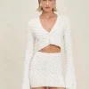 Sale - Vanessa Knit Mini Skirt - Ivory Coverups | Mini Skirts