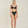 Sale - Wynn Top - Black Crinkle Bikini