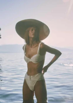 Online - Wynn Top - Cream Crinkle Bikini