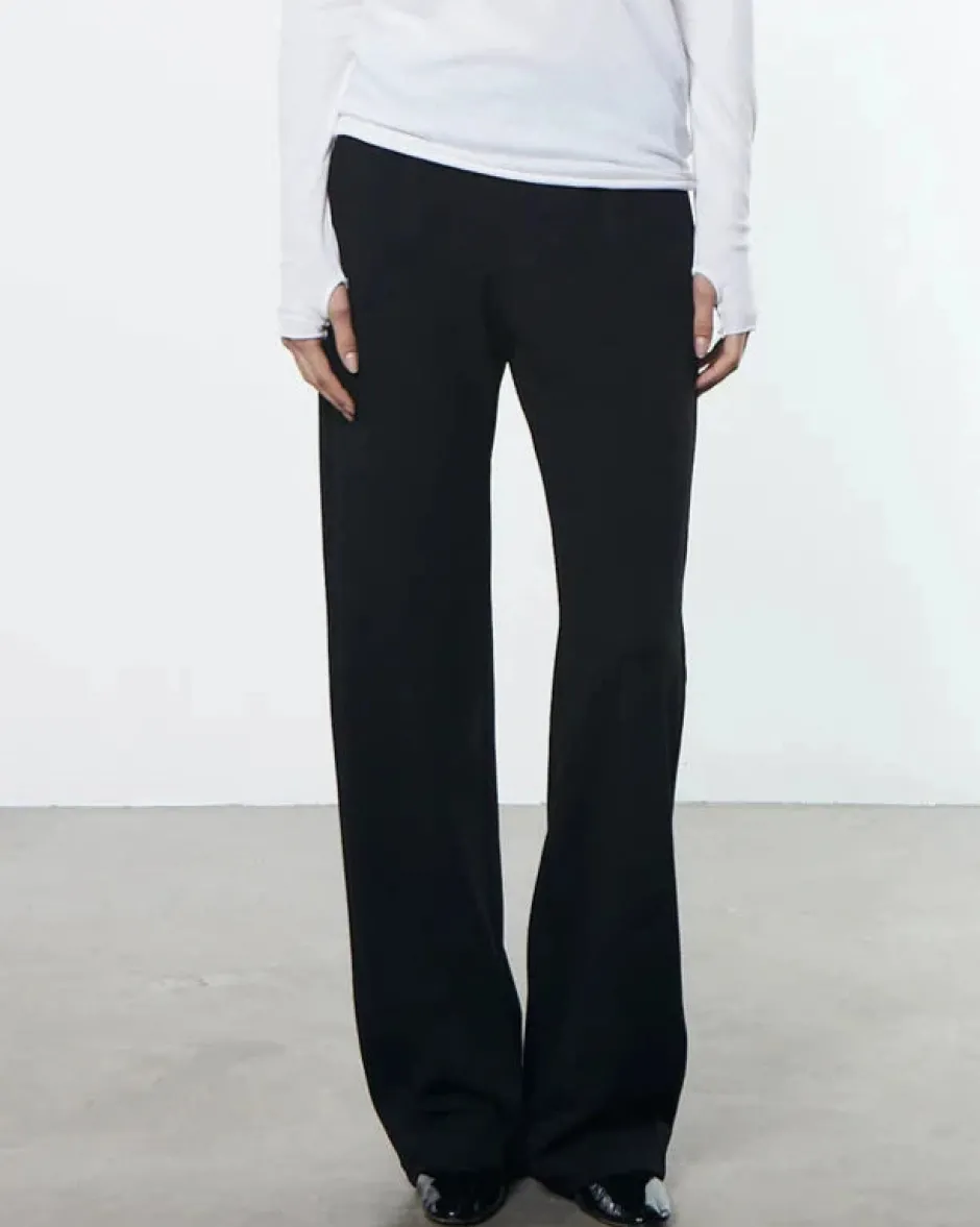 Clearance - Crepe Everywhere Pant - Black Pants