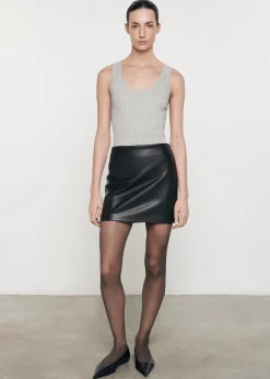 Best - Leather Mini Skirt - Black Mini Skirts