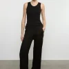 Online - Linen Everywhere Pant - Black Pants