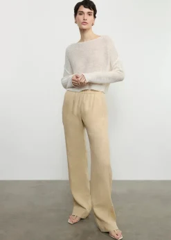 Outlet - Linen Everywhere Pant - Blonde Pants