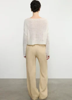 Outlet - Linen Everywhere Pant - Blonde Pants