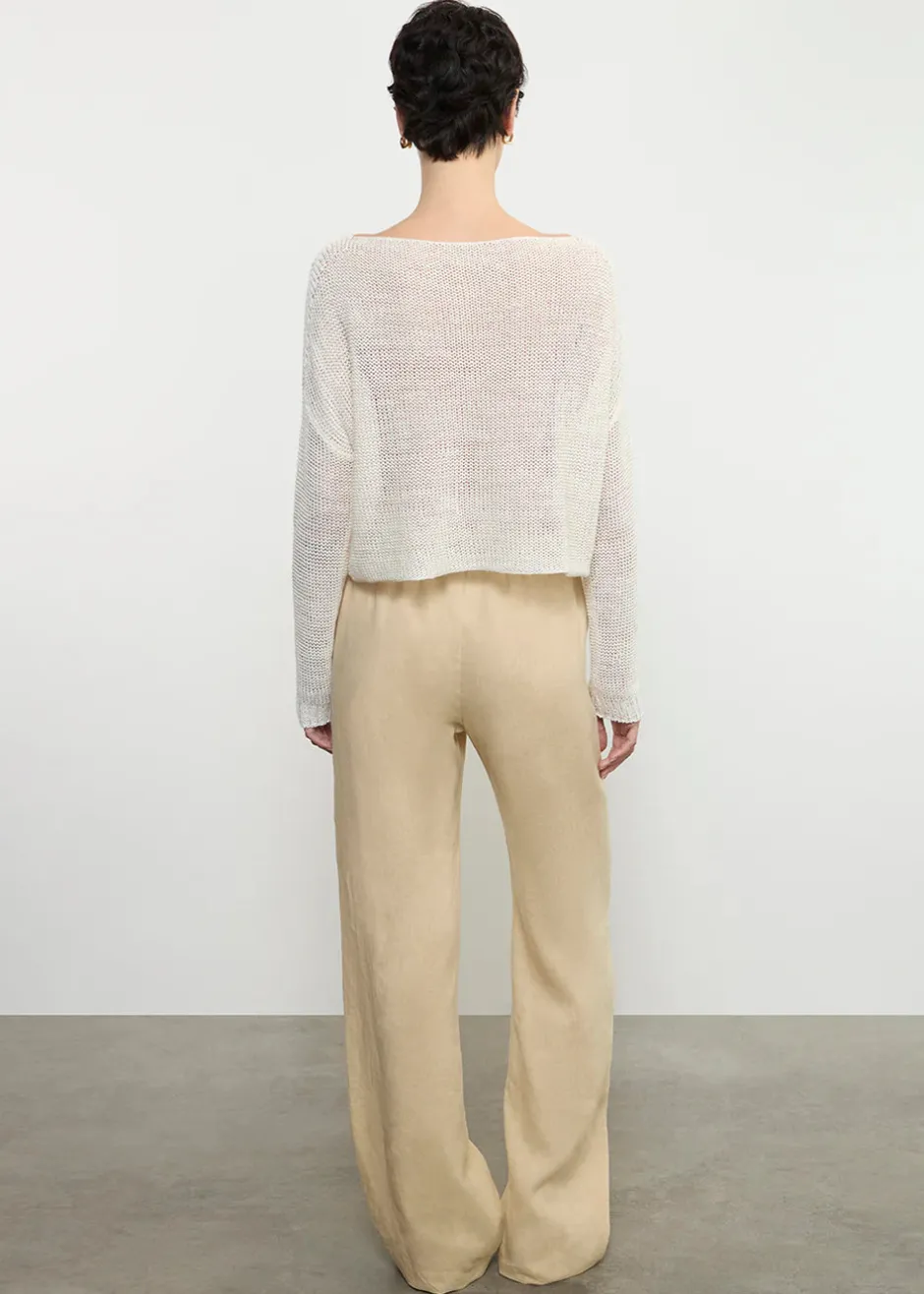 Outlet - Linen Everywhere Pant - Blonde Pants