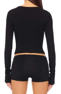 Fashion - Cropped Cardigan - Black Sweaters & Knits