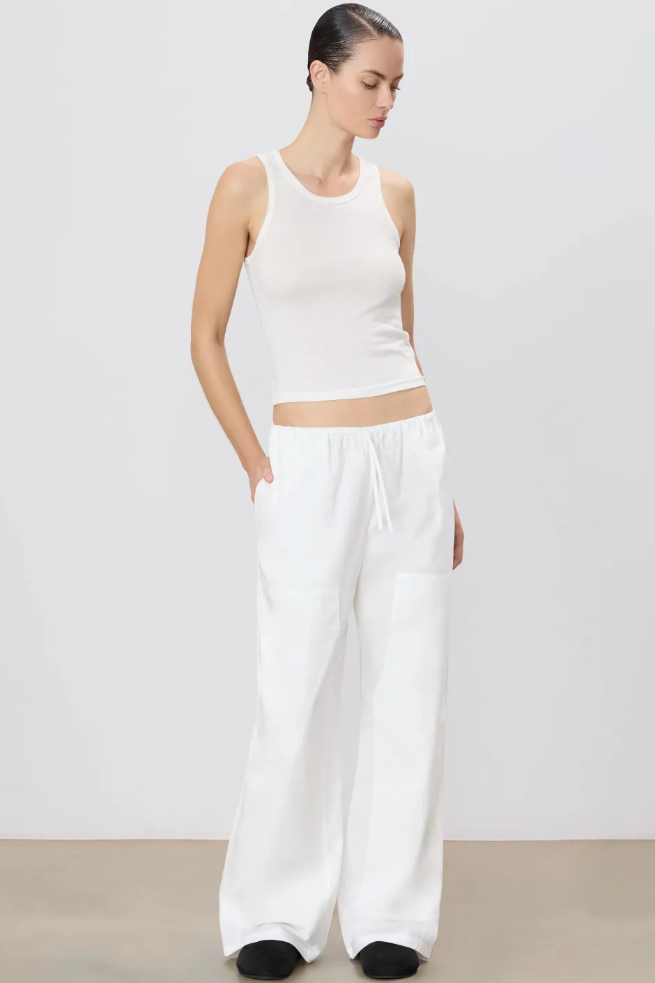 Discount - Franco Cargo Pant - White Pants