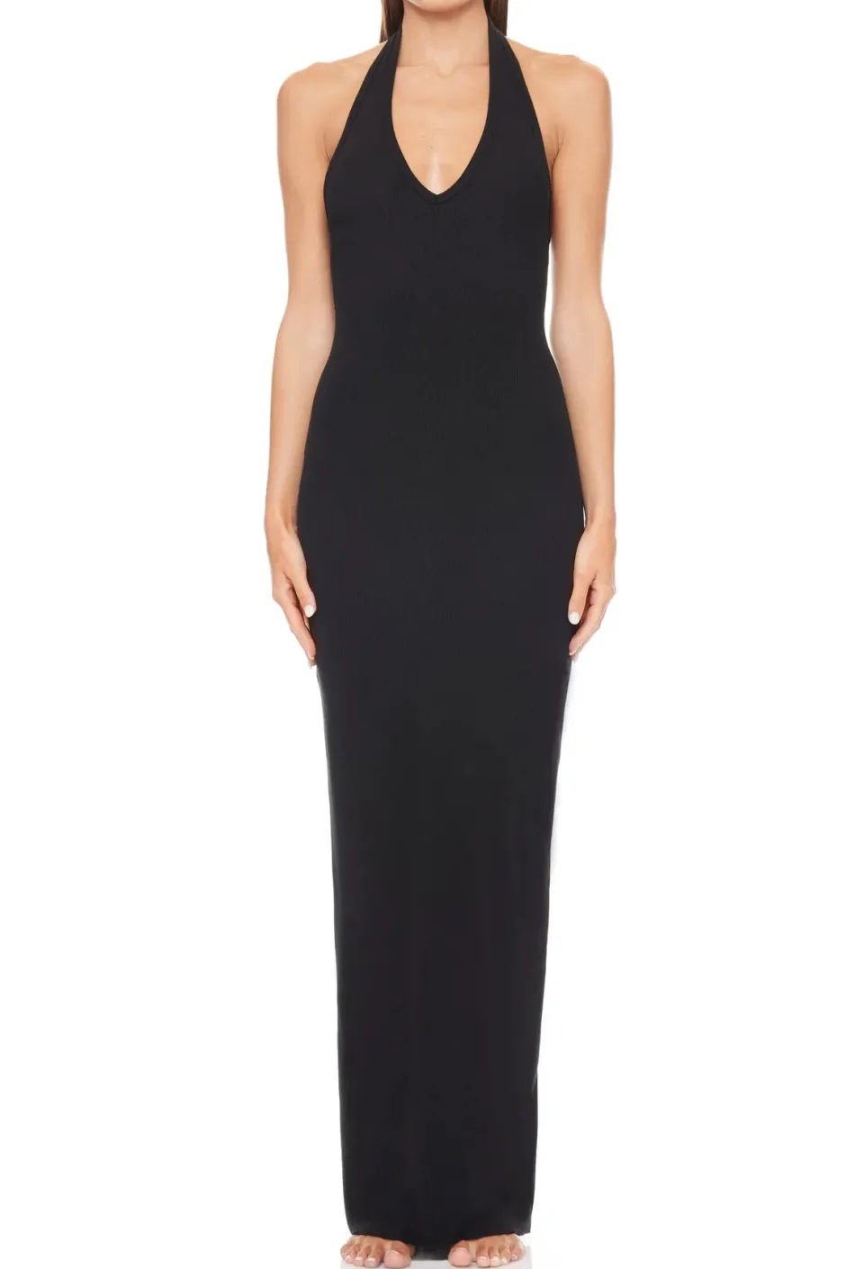 Hot - Halter Maxi Dress - Black Dresses | Long Dresses