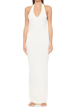 Outlet - Halter Maxi Dress - Cream Dresses | Long Dresses