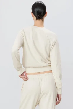 Clearance - Shrunken Raglan Sweatshirt - Bone Sweaters & Knits