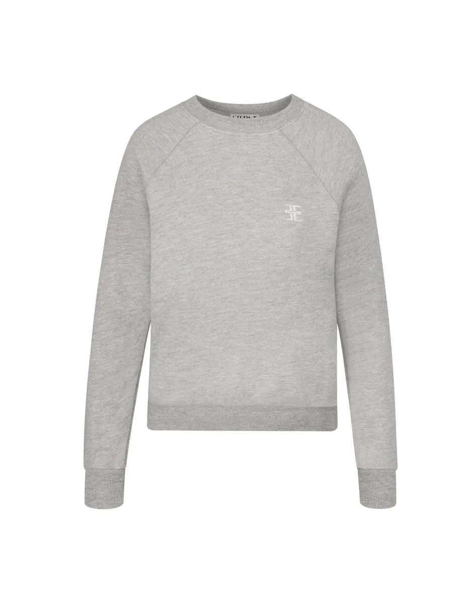 Outlet - Shrunken Raglan Sweatshirt - Heather Grey Sweaters & Knits