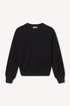 Clearance - Shrunken Raglan Sweatshirt - Black Sweaters & Knits