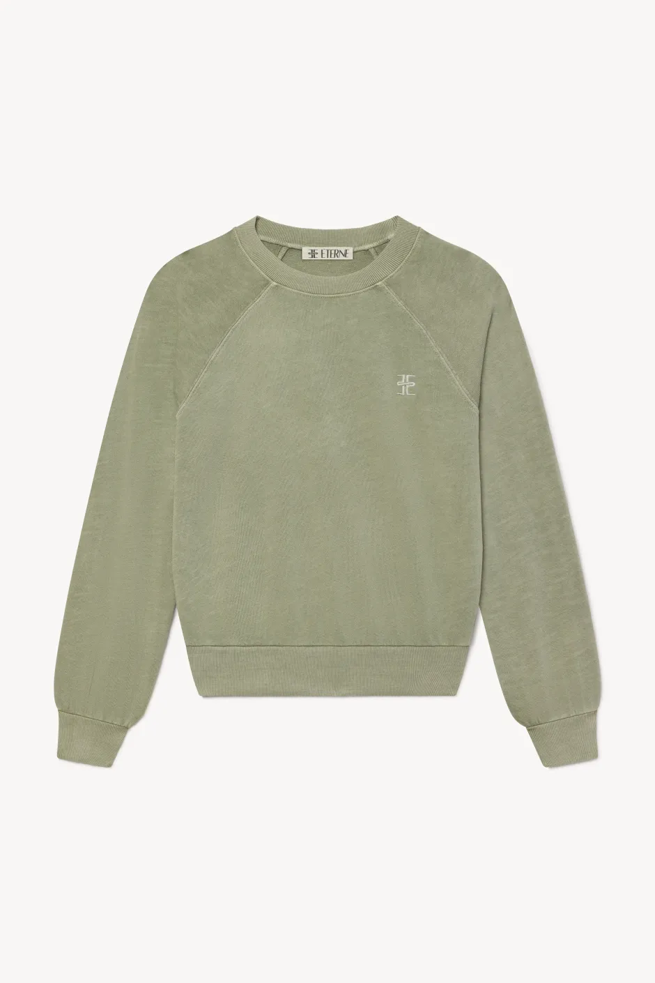 Best - Shrunken Raglan Sweatshirt - Sage Sweaters & Knits
