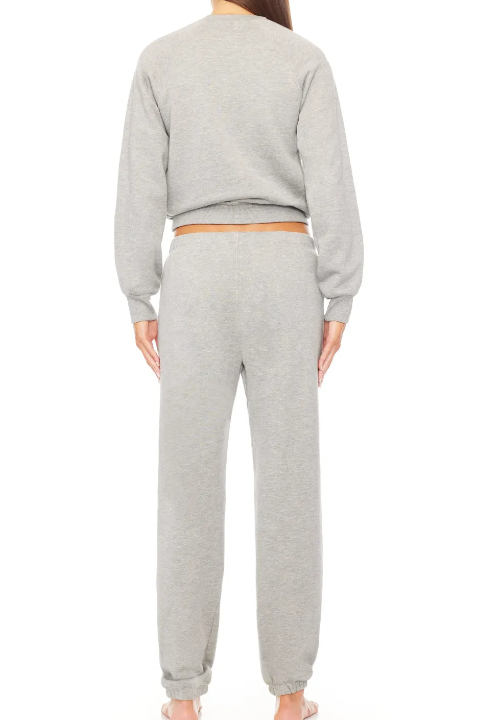 Outlet - Shrunken Raglan Sweatshirt - Heather Grey Sweaters & Knits