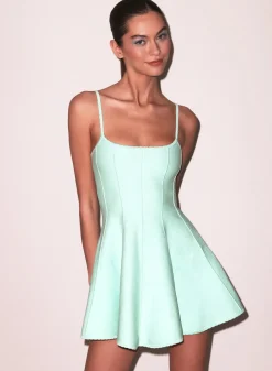 Online - Flared Corset Dress - Mint Flare | Mini Dresses