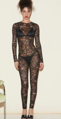 Sale - Lace Catsuit - Black Intimates | Bodysuits