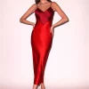 New - Scarlet Slip Dress - Rouge Midi | Midi Dresses