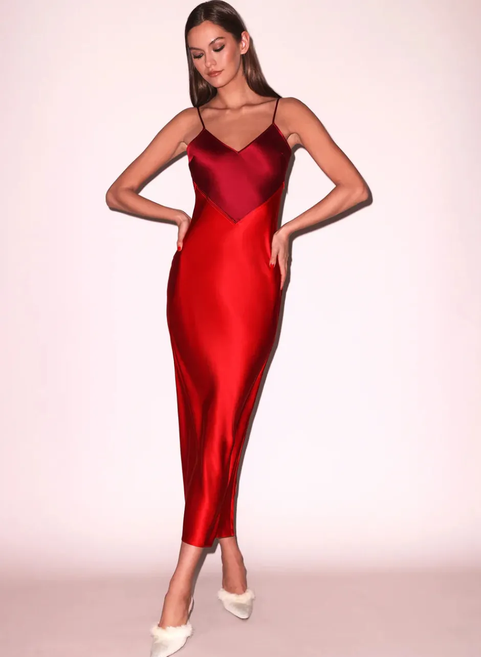 New - Scarlet Slip Dress - Rouge Midi | Midi Dresses