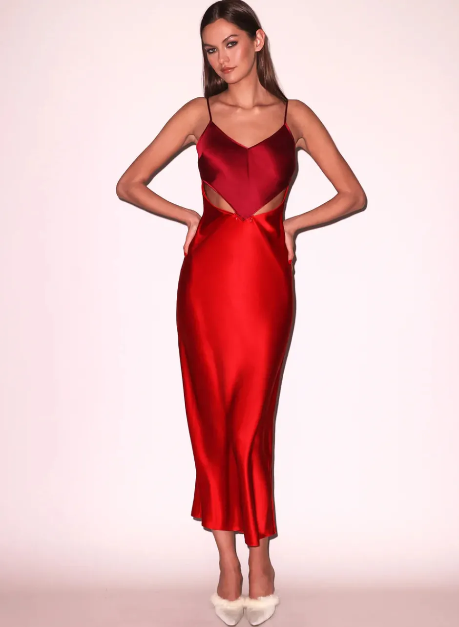 New - Scarlet Slip Dress - Rouge Midi | Midi Dresses