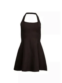 Online - Sofia Flared Dress - Black Flare | Mini Dresses