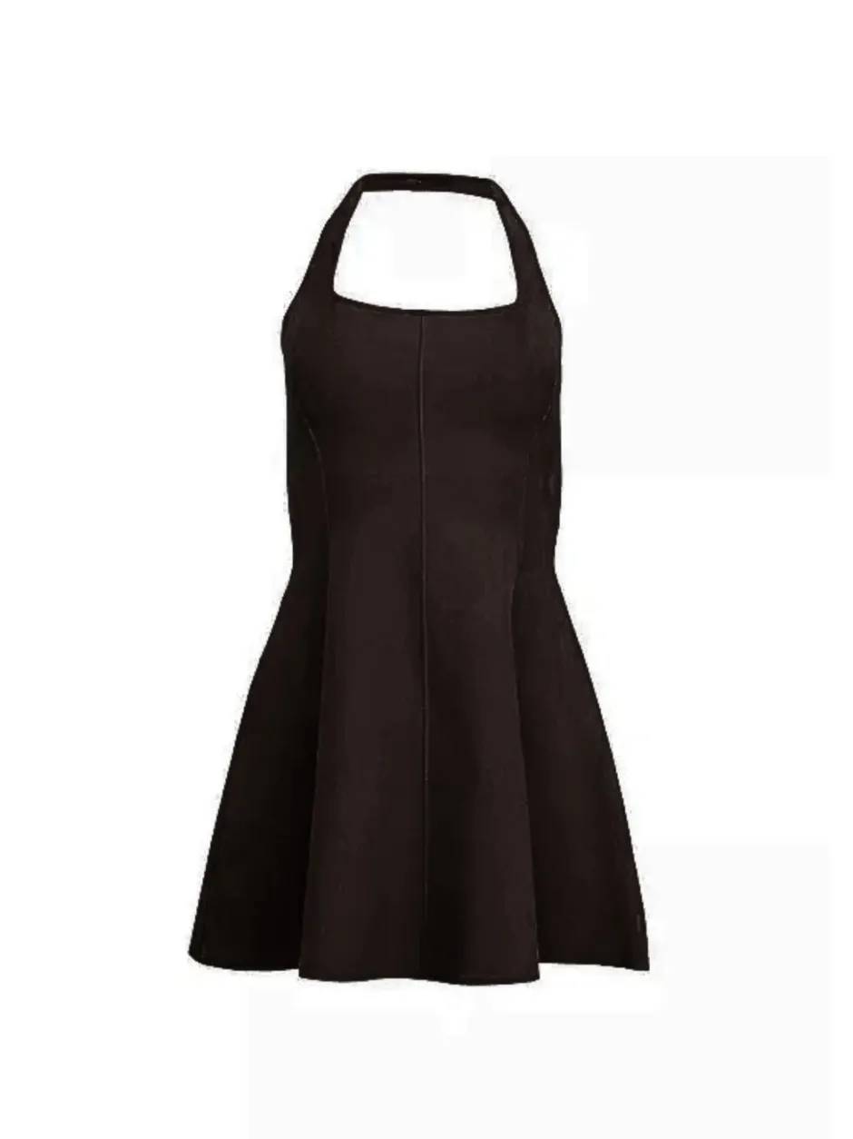 Online - Sofia Flared Dress - Black Flare | Mini Dresses