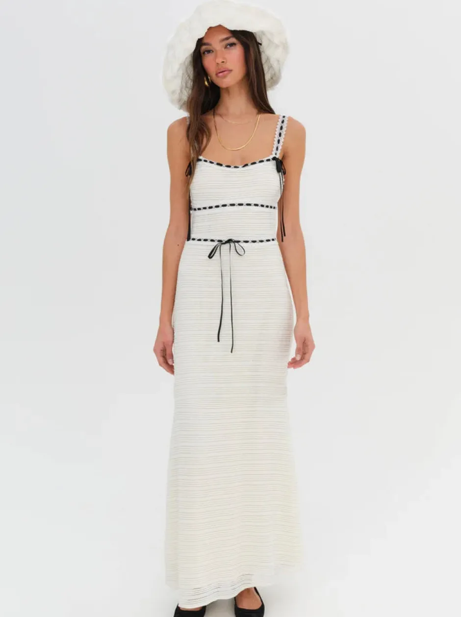 Clearance - Mayfair Crochet Maxi Dress - White Dresses | Long Dresses