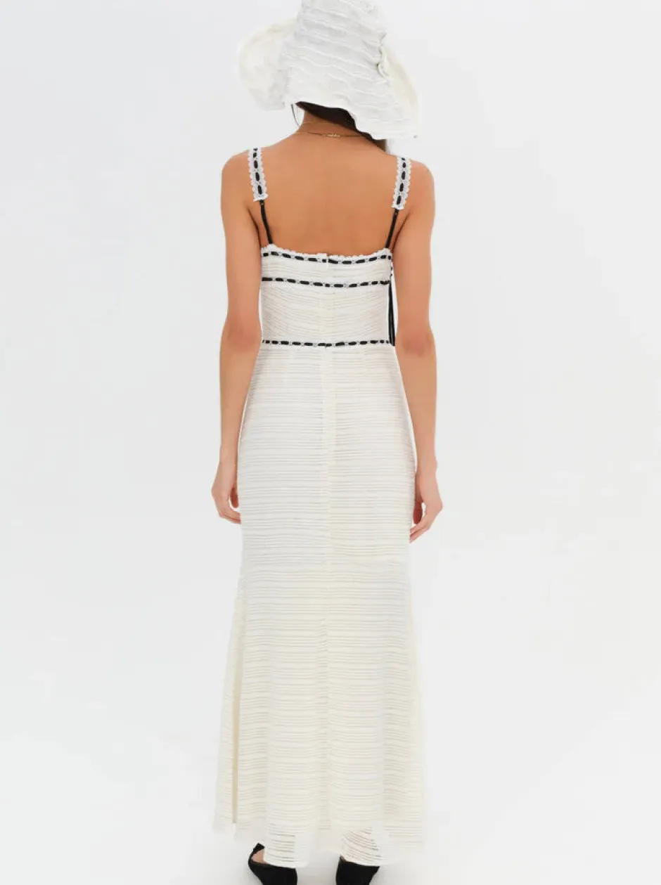Clearance - Mayfair Crochet Maxi Dress - White Dresses | Long Dresses