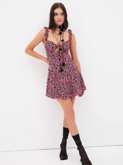 Outlet For Love and Lemons - Giulia Mini Dress - Red Dresses | Mini Dresses