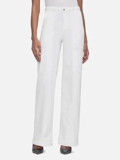 Sale - Braided Waistband Wide Leg - Au Natural Clean Flare | High-Rise