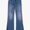 Hot - Le Easy Flare Raw Fray Outseam Insert - Mermaid Flare | Crop