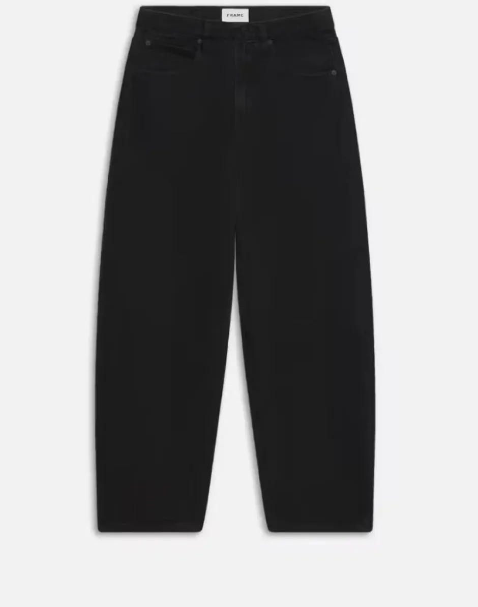 Fashion - Low Slung Barrel - Black Flare | Crop
