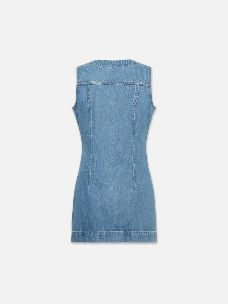 Hot - Sleeveless Trucker Pocket Dress - Delaware Dresses | Mini Dresses