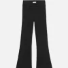 Hot - The Jetset Crop Mini Boot Pintuck - Sheen Noir Flare | Crop