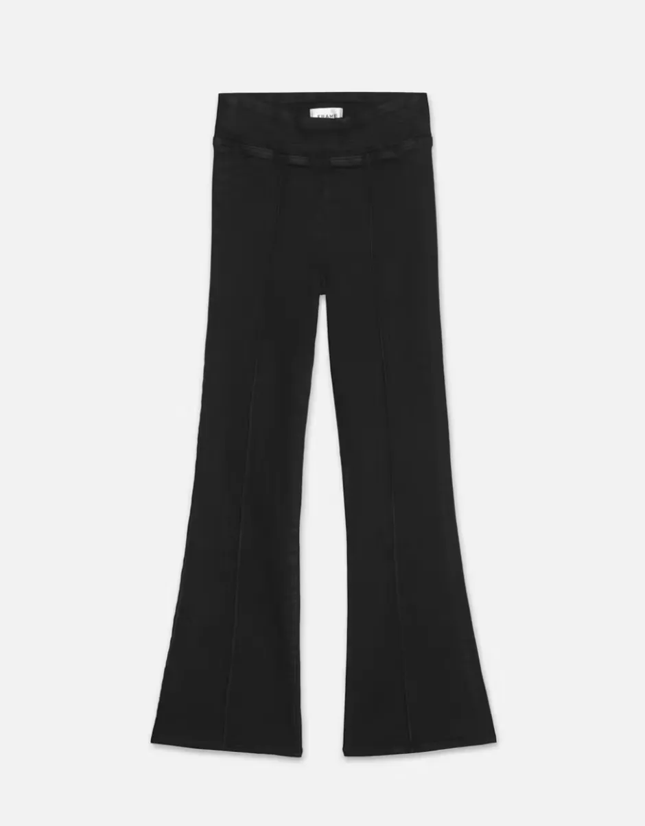 Hot - The Jetset Crop Mini Boot Pintuck - Sheen Noir Flare | Crop