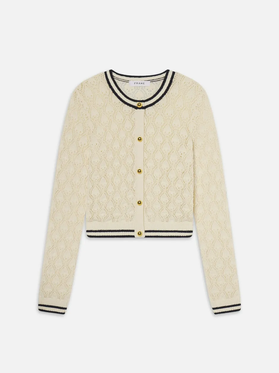 Online - The Rookie Cardi - Cream Multi Sweaters & Knits