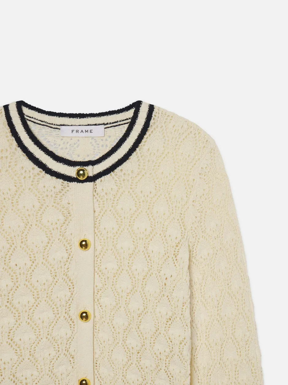 Online - The Rookie Cardi - Cream Multi Sweaters & Knits