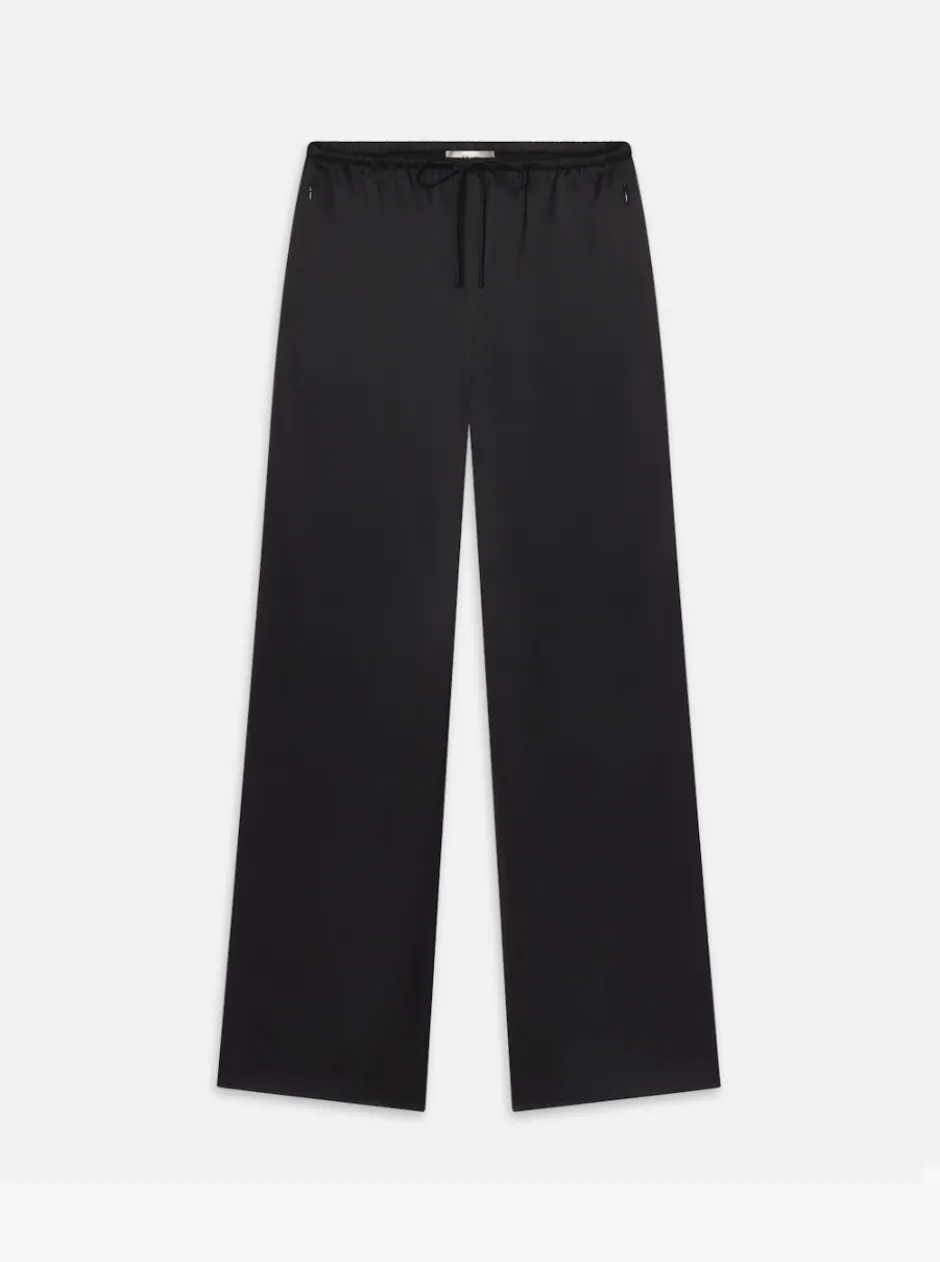 New - The Silk Lounge Pant - Black Pants
