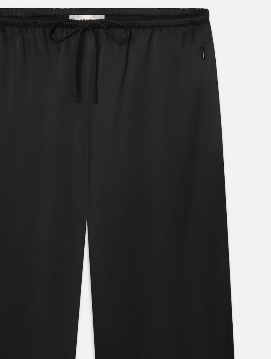 New - The Silk Lounge Pant - Black Pants