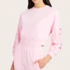 Fashion - Arabella Lace Combo Sweatshirt - Petal Pink Sweaters & Knits